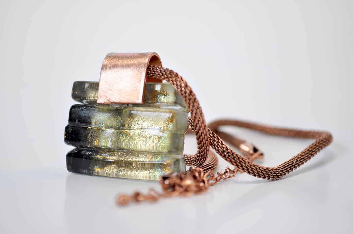 Black and Copper Necklace