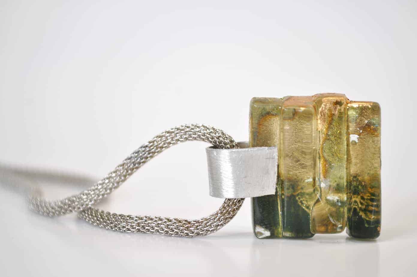 Green and Steel Necklace